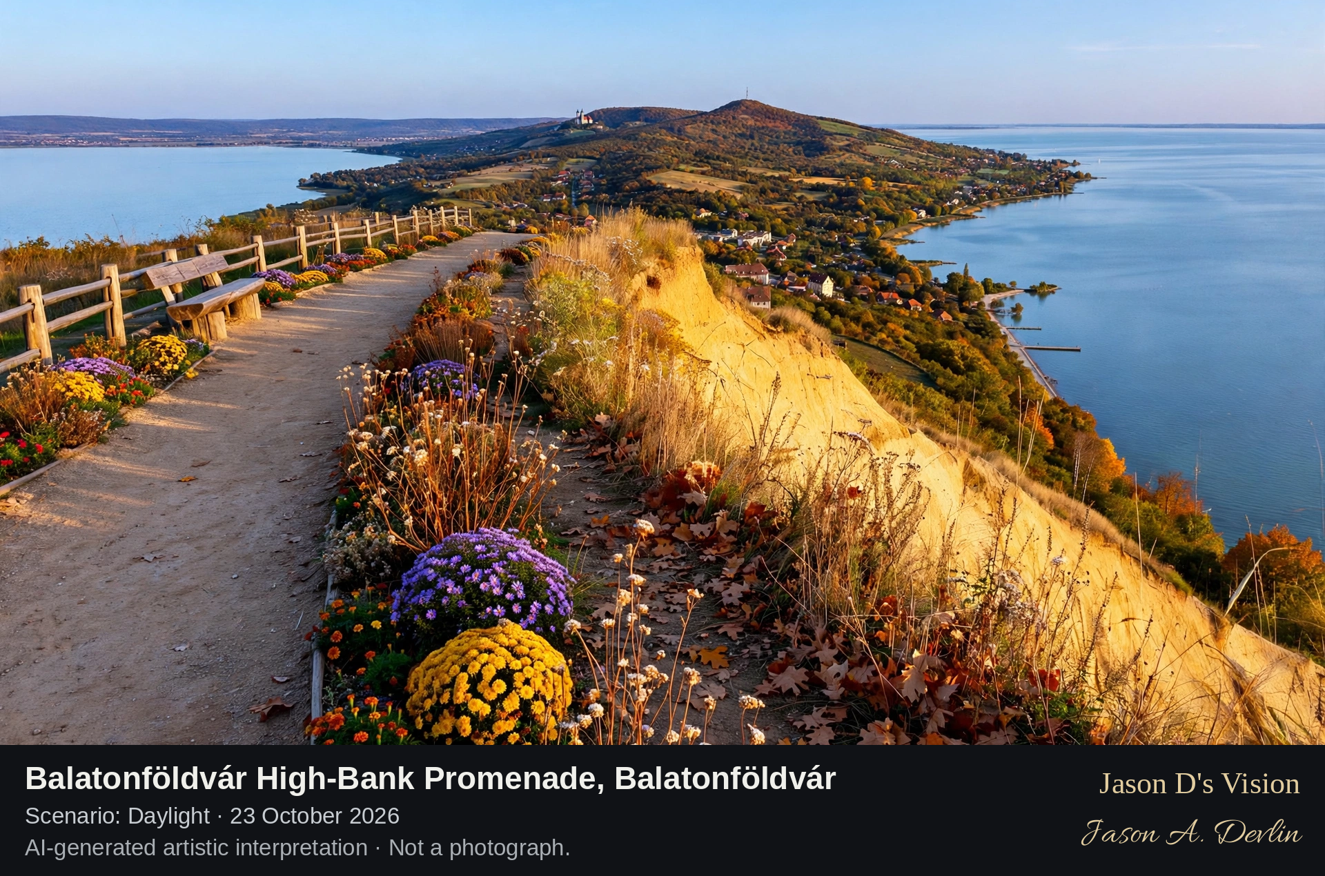 Balatonföldvár High-Bank Promenade, Balatonföldvár