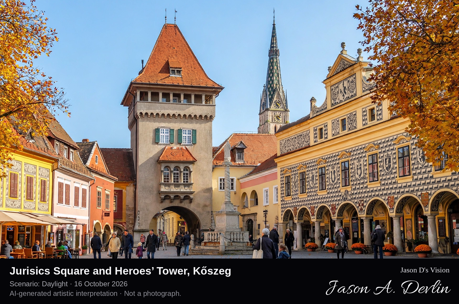 Jurisics Square and Heroes’ Tower, Kőszeg