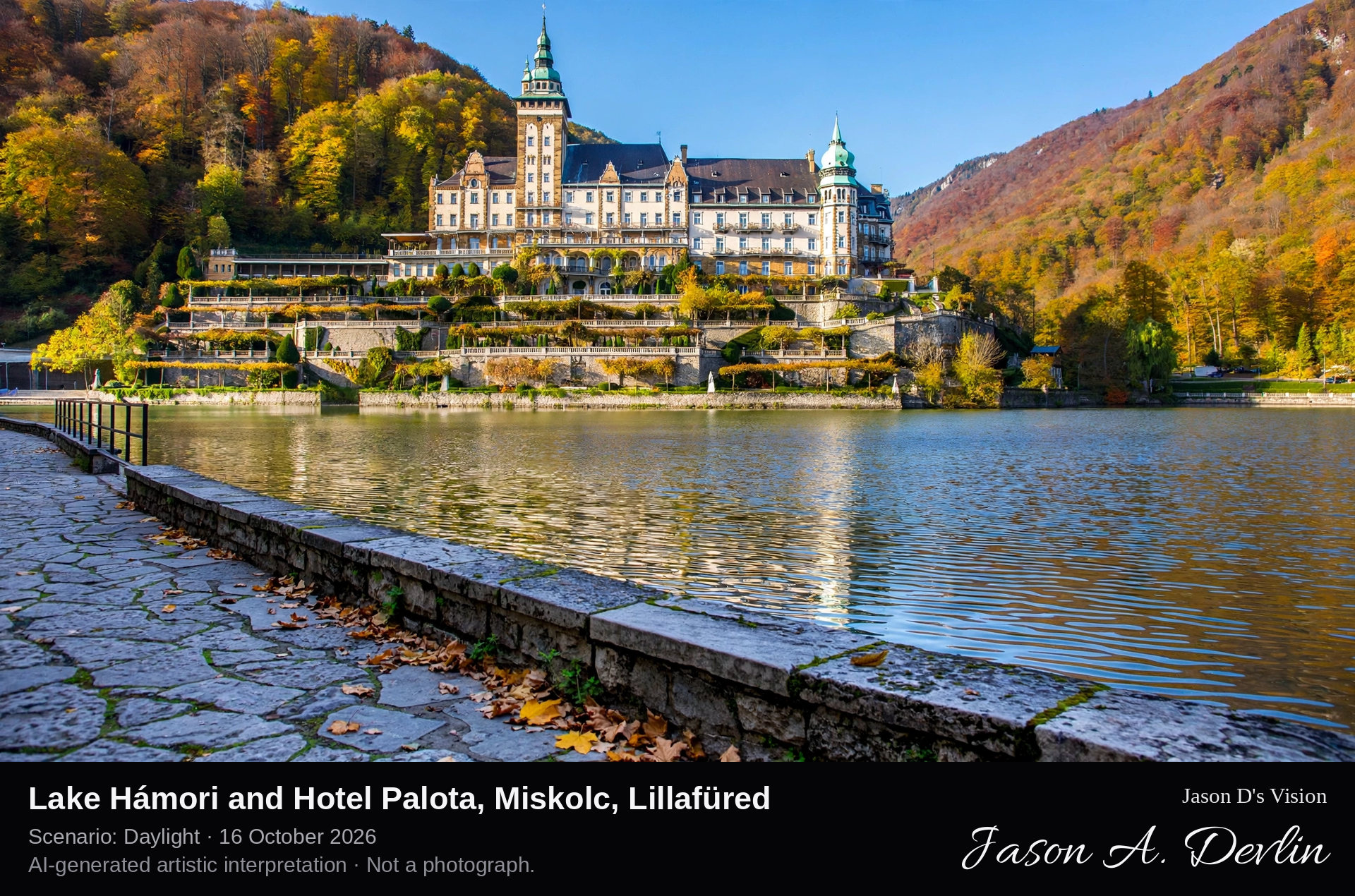Lake Hámori and Hotel Palota, Miskolc, Lillafüred