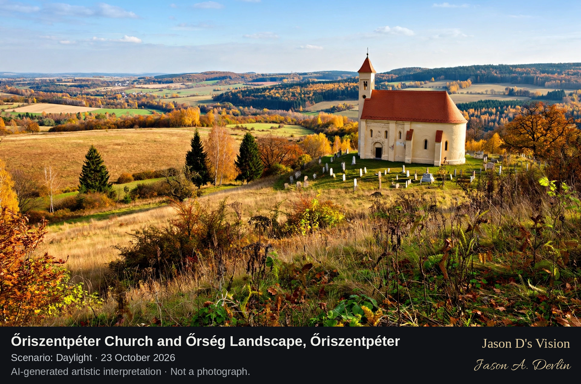 Őriszentpéter Church and Őrség Landscape, Őriszentpéter