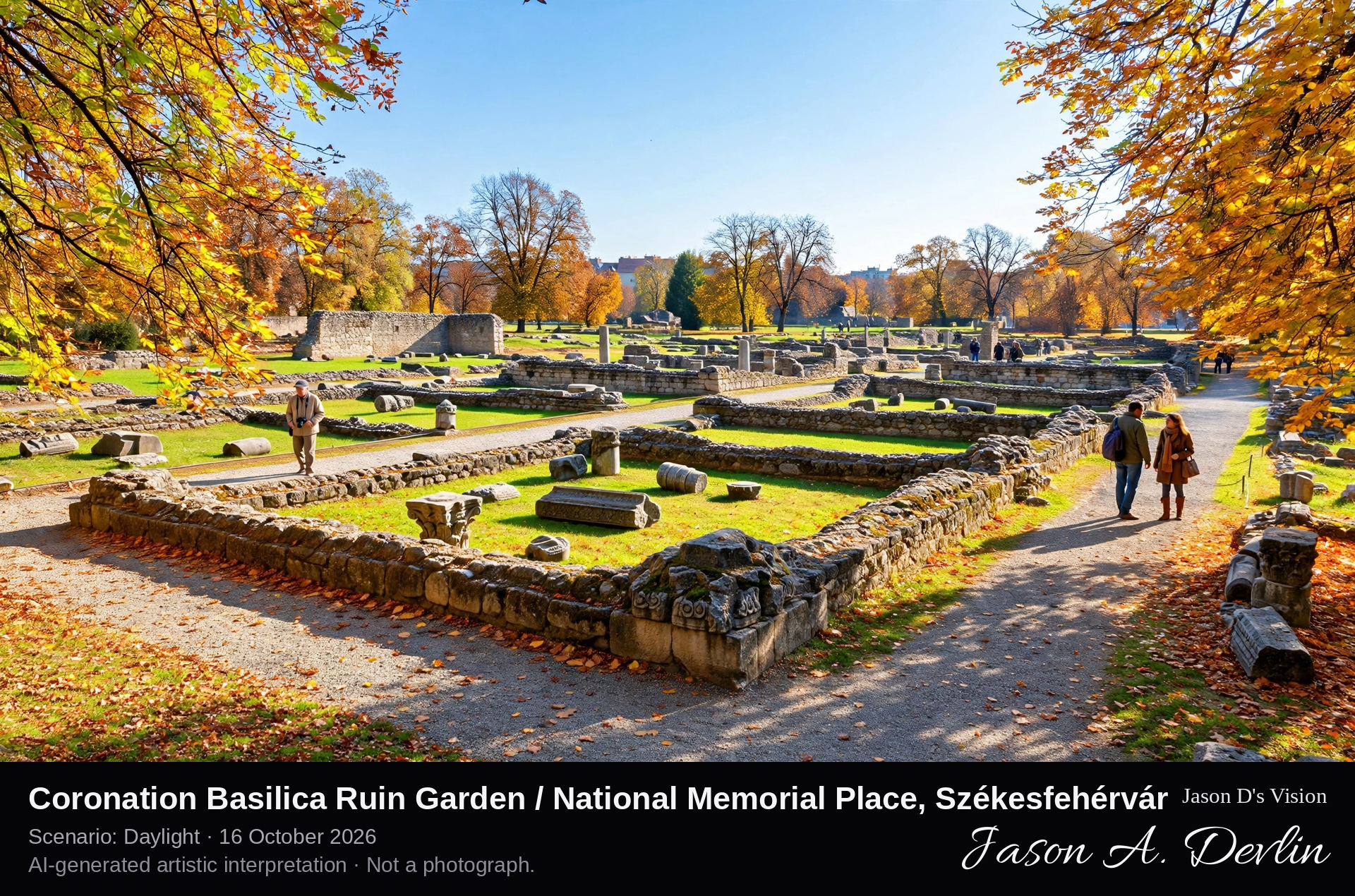 Coronation Basilica Ruin Garden / National Memorial Place, Székesfehérvár